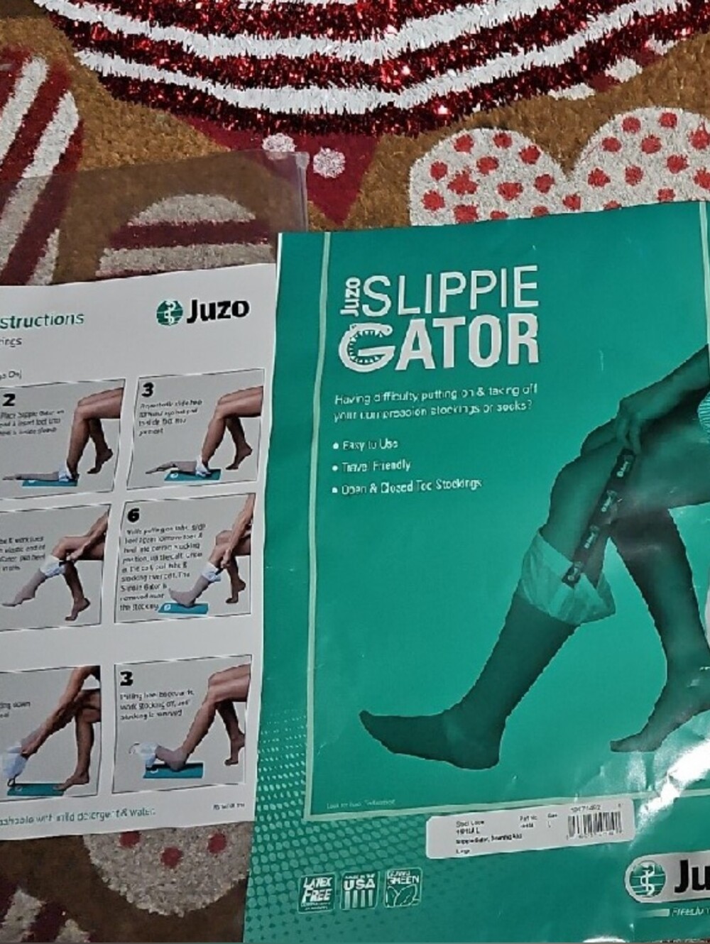SLIPPIE GATOR 4 FAST&EASY APPLYING/REMOVING 4 ANY/ALL OF YOUR COMPRESSION SOCKS - Picture 4 of 16